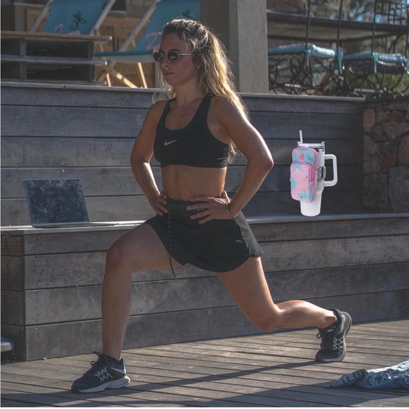 Flamingo🦩Pattern Water Bottle Pouch Bag/Armband - Picture 8 of 10